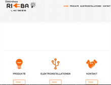 Tablet Screenshot of elektro-riba.at